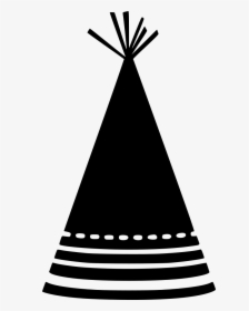 Party Hat Stripes - Birthday Cap Silhouette, HD Png Download, Transparent PNG