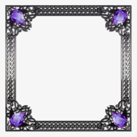 Transparent Clipart Cornici - Silver Purple Frame Png, Png Download, Transparent PNG