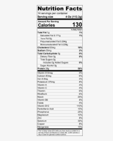 Wild Caught Walleye Nutrition Info - Basil Nutrition Facts, HD Png Download, Transparent PNG