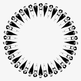 Abstract Men And Women Circle - Circle With Women And Men, HD Png Download, Transparent PNG