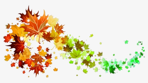 #leaves #colorgradient #fall #autumn #swirl #wind #pretty - Fall Leaves Transparent Background, HD Png Download, Transparent PNG