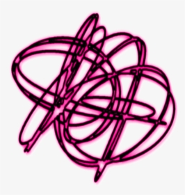 #mq #pink #swirls #swirl #neon - Circle, HD Png Download, Transparent PNG