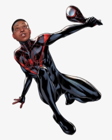Miles Morales 0007 - Spider Man Black Boy, HD Png Download, Transparent PNG