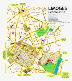 Plan Centre Ville Limoges, HD Png Download, Transparent PNG