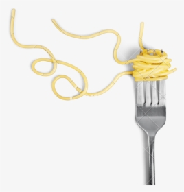 Spaghetti On Fork Png - Fork In Pasta Png, Transparent Png, Transparent PNG