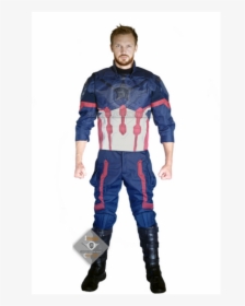 Captain America Avengers Infinity War Cordura Costumes - Capitan America Infinity War Costume Xxxl, HD Png Download, Transparent PNG