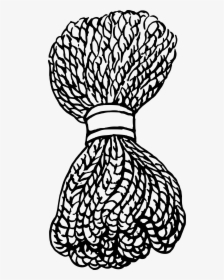 Rope Clip Arts - Clipart Rope Black And White, HD Png Download, Transparent PNG