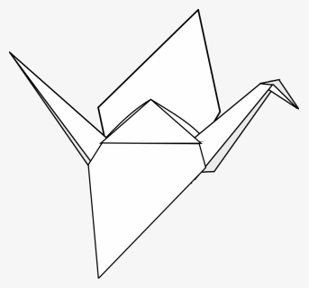 Origami Crane Png Clip Arts - Paper Crane Transparent Background, Png Download, Transparent PNG
