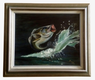 Fish Jumping Out Of Water Painted, HD Png Download, Transparent PNG
