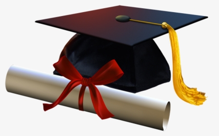 Graduation Cap And Diploma - Diploma, HD Png Download, Transparent PNG