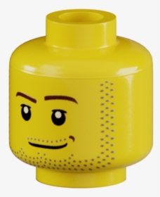 Genuine Lego® Head With Stubble - Plastic Bottle, HD Png Download, Transparent PNG