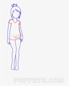 How To Draw A Female Lion Anime Head Woman Drawing - Cartoon, HD Png Download, Transparent PNG