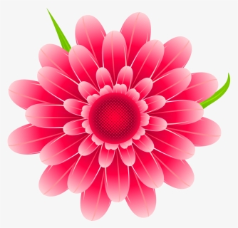Pink Flower Png Free Download Searchpng - Transparent Background Pink Flower Clip Art, Png Download, Transparent PNG