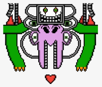 Free: Flowey - Undertale Pixel Art Flowey, HD Png Download - 760x820  