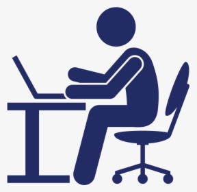 Videos Office Worker Icon - Blue Office Worker Icon Png, Transparent Png, Transparent PNG