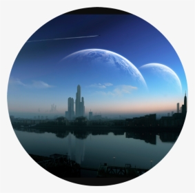 #allpicsart #planet #city #landscape #night - Manifest Destiny Sci Fi, HD Png Download, Transparent PNG