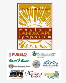 Red And Gold Western Landscape Symposium Logo With, HD Png Download, Transparent PNG