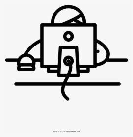 Office Worker Coloring Page - Office Worker Icon Noun Project, HD Png Download, Transparent PNG