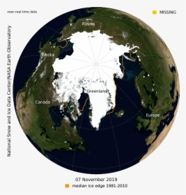 Near Real Time Data Of Arctic Ice - Arctic Sea Ice In 2019, HD Png Download, Transparent PNG