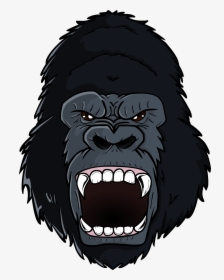 Clip Art Gorilla Head - Cartoon Gorilla, HD Png Download, Transparent PNG