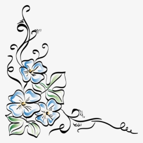 Flower Drawing For Decoration, HD Png Download, Transparent PNG