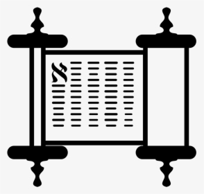 Torah Png - Torah Clipart Black And White, Transparent Png, Transparent PNG
