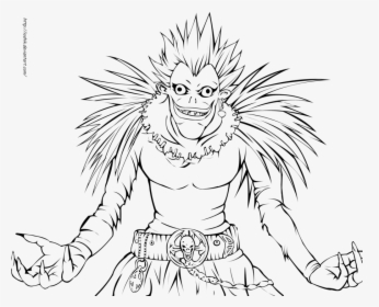 Transparent Death Note Png - Death Note Ryuk Drawing, Png Download, Transparent PNG