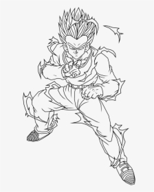 Dragon Ball Z Goten Coloring Pages - Dragon Ball Coloring Pages Gohan, HD Png Download, Transparent PNG