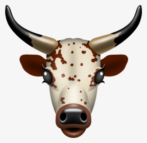 Texas Longhorn Nguni Cattle South Africa Emoji - Cattle, HD Png Download, Transparent PNG
