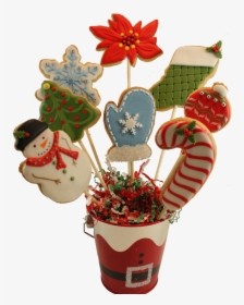 Christmas Cookie Bouquet , Png Download - Christmas Cookie Bouquet, Transparent Png, Transparent PNG