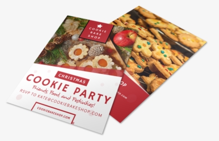 Christmas Cookie Party Flyer Template Preview - Brochure, HD Png Download, Transparent PNG