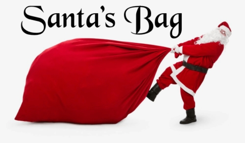 Transparent Santa Bag Png - Santa With Big Bag, Png Download, Transparent PNG
