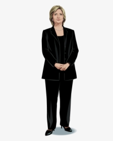 Standing Hillary Clinton Transparent Background, HD Png Download, Transparent PNG