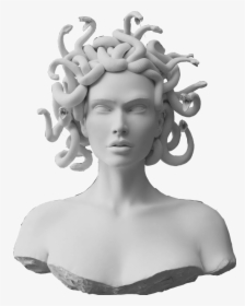 Medusa Statue Head Png, Transparent Png, Transparent PNG