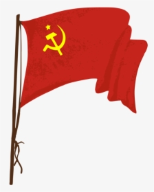 Flag,red Flag,soviet Union - Soviet Union Flag Png, Transparent Png, Transparent PNG