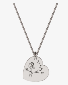 Silver Sketch Heart Pendant - Vivienne Westwood Silver Diamond Necklace, HD Png Download, Transparent PNG