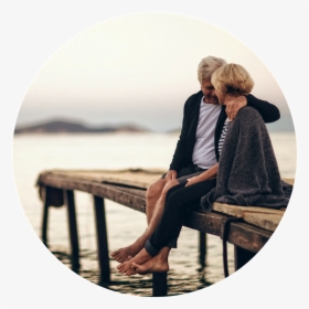 Picture - Couple On A Dock, HD Png Download, Transparent PNG