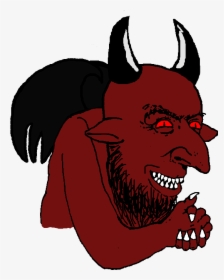 Red Fictional Character Mammal Vertebrate Nose Cartoon - Demon Jew, HD Png Download, Transparent PNG