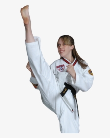 Lady Martial Arts High Kicking - Taekwondo, HD Png Download, Transparent PNG