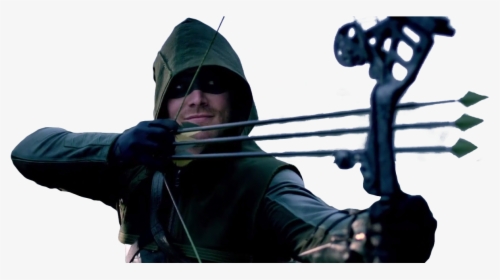 Transparent Oliver Queen Png - Green Arrow Shooting Arrows, Png Download, Transparent PNG