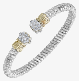 Multi Pave Diamond Crown Open Cuff By Vahan - Vahan Bracelets, HD Png Download, Transparent PNG