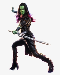 Image Gamoravol Marvel Movies - Marvel Guardians Of The Galaxy 2 Gamora, HD Png Download, Transparent PNG