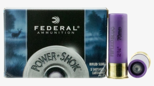 Federal F164rs Power-shok Rifled Slug 16 Gauge - Federal Game Shok Heavy Field Loads Lead Shotshells, HD Png Download, Transparent PNG