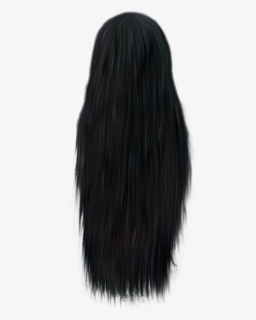 Black Hair Free Png Image - Lace Wig, Transparent Png, Transparent PNG