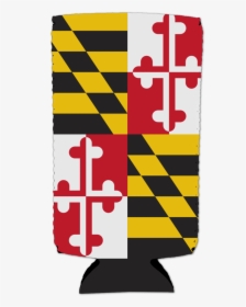 Maryland Flag / Stadium Can Cooler - Black And White Tiles Floor, HD Png Download, Transparent PNG