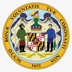 Maryland State Seal Png - State Of Maryland Coat Of Arms, Transparent Png, Transparent PNG