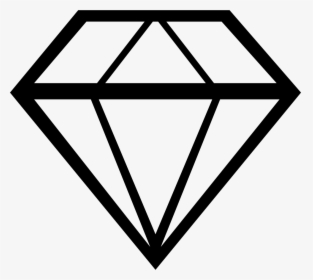 Black And White Diamond Svg Free , Png Download - Crystal Vector, Transparent Png, Transparent PNG
