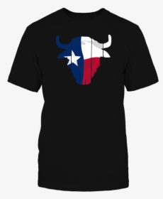 Texas Buffalo Skull Flag T Shirts T-shirt, Texas Buffalo - Emblem, HD Png Download, Transparent PNG