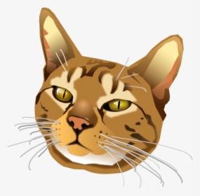 Fawn,head,art - Cat Yawns, HD Png Download, Transparent PNG