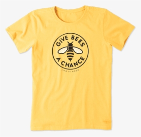 Women S Give Bees A Chance Crusher Tee - Big T Shirt Vsco, HD Png Download, Transparent PNG